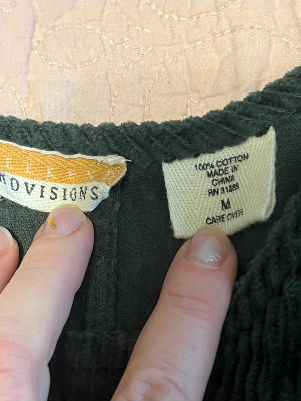 Vintage Dark Green Corduroy Pinafore Mini Dress - Picture 3 of 7